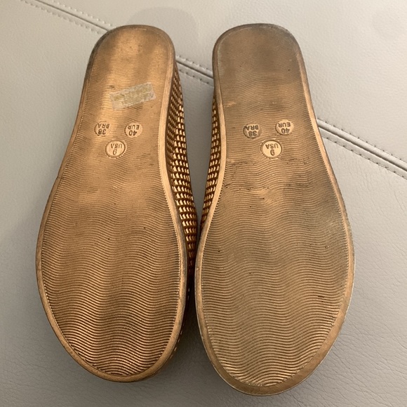 Jeffrey Campbell Havana Last Metallic Gold Slip On Sandals - Size 9 - Picture 5 of 6